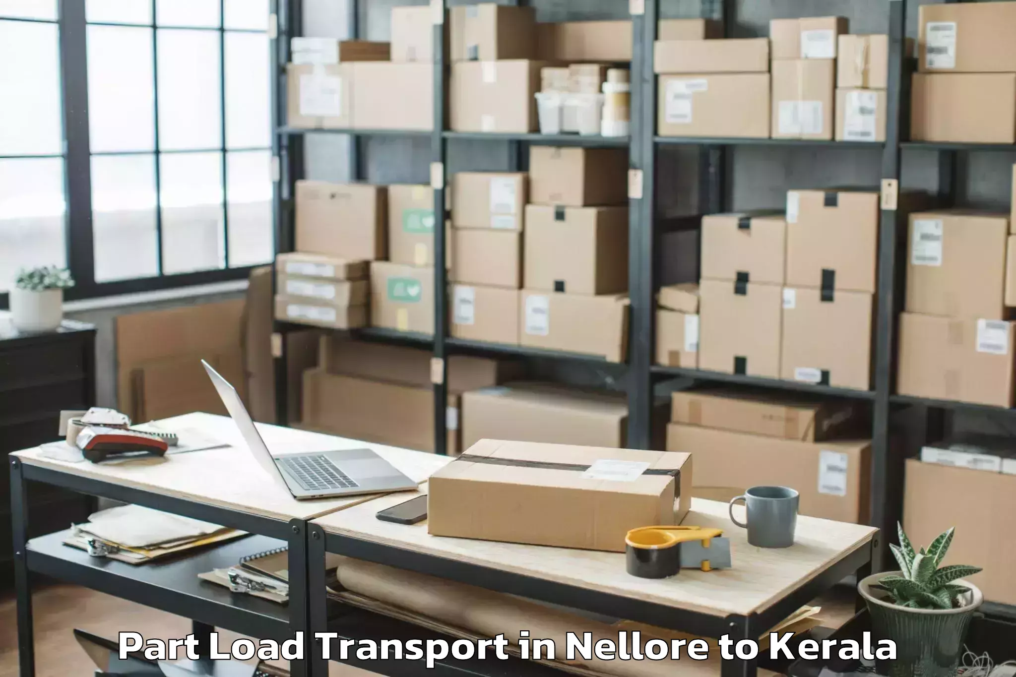 Easy Nellore to Karunagappally Part Load Transport Booking